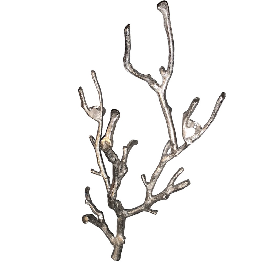 Branch Wall Sculpture Silver